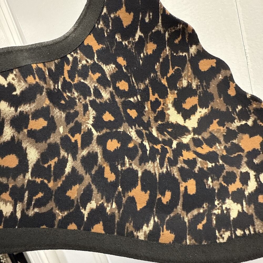 Wacoal b.tempt'd b.wow'd Push Up Black Bra Leopard Print Inner Lining 32 C‎ NWOT - Picture 9 of 10